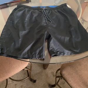 XL Nylon Black Shorts